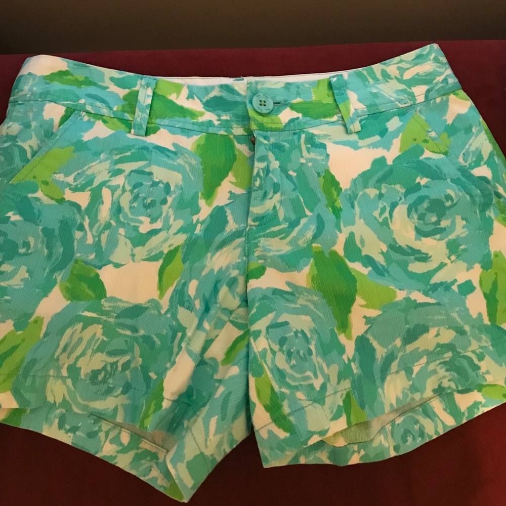 Lilly Pulitzer Blue First Impression Shorts